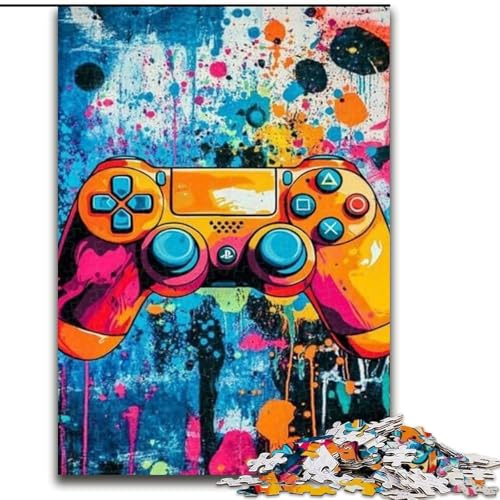 Puzzle für Erwachsene, Graffiti-Spiel, anspruchsvolles Spiel und Familienspiel mit vollständig ineinandergreifenden, zufällig geformten Teilen (Größe 26x38cm) von LYXIANY