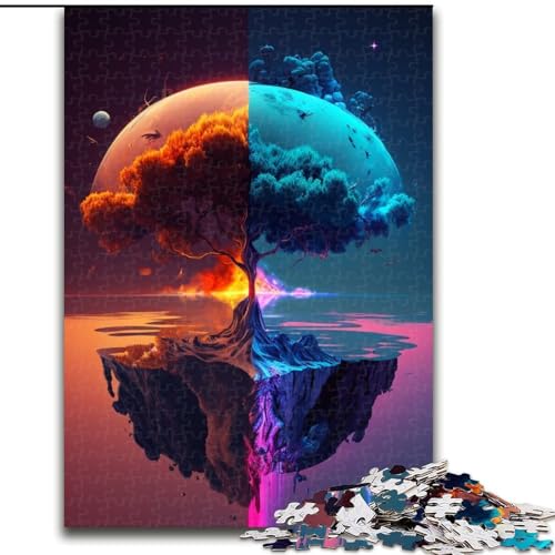Puzzle für Erwachsene, Landschaft auf einem fremden Planeten, Größe: 50x75cm, für Reiseliebhaber und Paare, anspruchsvolles Spielzeug von LYXIANY