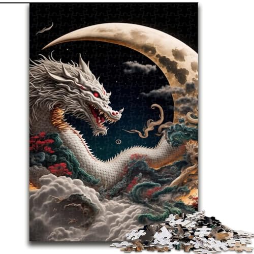 Puzzle für Erwachsene, tapferer Drache, Lernspielzeug für Erwachsene, ganze Familie ab 14 Jahren (Größe 26x38cm) von LYXIANY