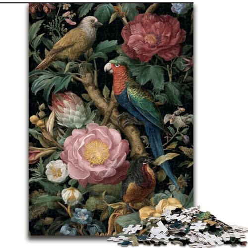 Puzzle für Erwachsene,1000 Teile,Blumenpapagei,aus Holz,perfekte DIY-Kunstdekoration oder Geburtstagsgeschenk,Größe 50x75cm,Spaß beim Basteln für die ganze Familie,perfekt für Geburtstage,Feiertage Puzzle für Erwachsene,1000 Teile,Blumenpapagei,aus Holz,perfekte DIY-Kunstdekoration oder Geburtstagsgeschenk,Größe 50x75cm,Spaß beim Basteln für die ganze Familie,perfekt für Geburtstage,Feiertage von LYXIANY