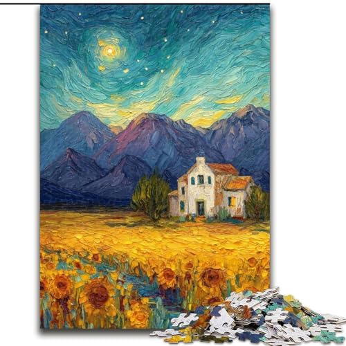 Puzzle für Erwachsene,1000 Teile,Sonnenblumen-Ölgemälde,für Kinder ab 14 Jahren,jedes Teil ist einzigartig – lustiges und herausforderndes Spiel für die ganze Familie,tolles Geschenk (Größe 26x38cm) Puzzle für Erwachsene,1000 Teile,Sonnenblumen-Ölgemälde,für Kinder ab 14 Jahren,jedes Teil ist einzigartig – lustiges und herausforderndes Spiel für die ganze Familie,tolles Geschenk (Größe 26x38cm) von LYXIANY