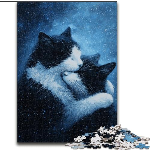 Puzzle für Erwachsene,1000 Teile,künstlerische abstrakte Schwarze Katze aus Holz,perfekte DIY-Kunstdekoration oder Geburtstagsgeschenk,Spaß beim Basteln für die ganze Familie,perfekt für Geburtstage Puzzle für Erwachsene,1000 Teile,künstlerische abstrakte Schwarze Katze aus Holz,perfekte DIY-Kunstdekoration oder Geburtstagsgeschenk,Spaß beim Basteln für die ganze Familie,perfekt für Geburtstage von LYXIANY