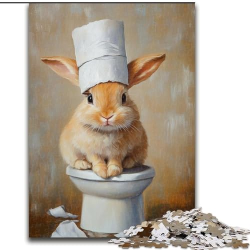 Puzzle für Erwachsene,1000 Teile,schwieriges Häschen,das mit Toilettenpapier spielt,hilft dem Gehirn beim Training,Macht süchtig machendes Spielzeug,um die Geduld der Eltern-Kind-Interaktion Puzzle für Erwachsene,1000 Teile,schwieriges Häschen,das mit Toilettenpapier spielt,hilft dem Gehirn beim Training,Macht süchtig machendes Spielzeug,um die Geduld der Eltern-Kind-Interaktion von LYXIANY