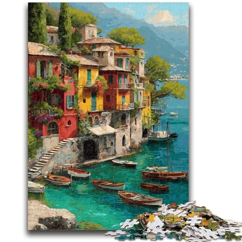 Puzzle für Erwachsene „Seaside Cliff“, 1000 Teile, schwierig, Stressabbau, schwierige Herausforderung, gutes Geschenk für die ganze Familie (50x75cm) von LYXIANY