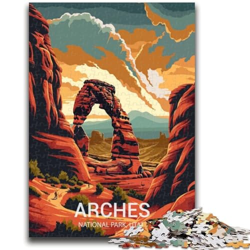 Puzzle für Erwachsene 1000 Arches National Park Lernspiele Heimdekoration Lernspiel für Geburtstag, Weihnachten (Größe 50x70cm) von LYXIANY