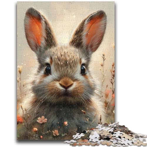 Puzzle für Erwachsene 1000 Dschungelhasen-Lernspiele, Heimdekoration, Lernspiel für Geburtstag, Weihnachten, 38x26cm von LYXIANY