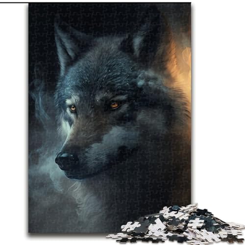 Puzzle für Erwachsene 1000 Fantasy Wolf 1000-teiliges Puzzle für Erwachsene Anspruchsvoll und unterhaltsam, Familienaktivität Größe: 50x75cm von LYXIANY
