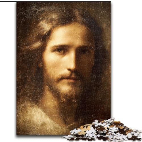 Puzzle für Erwachsene 1000 Jesus, geeignet für Personen ab 14 Jahren, Lernspiele, Wichtelgeschenke (Größe 50x75cm) von LYXIANY