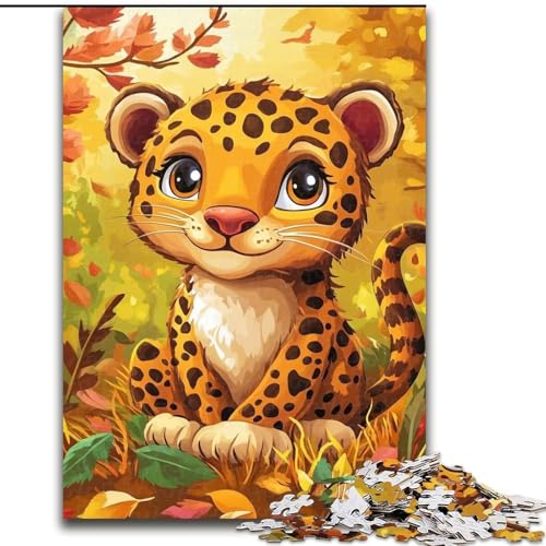 Puzzle für Erwachsene 1000 Leoparden, geeignet für Personen ab 14 Jahren, Lernspiele, Wichtelgeschenke (Größe 26x38cm) von LYXIANY