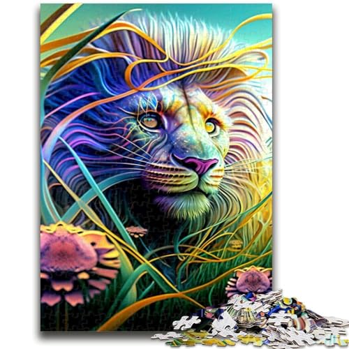 Puzzle für Erwachsene 1000 Löwen-Lernspiele, Heimdekoration, Lernspiel für Geburtstag, Weihnachten, 38x26cm von LYXIANY