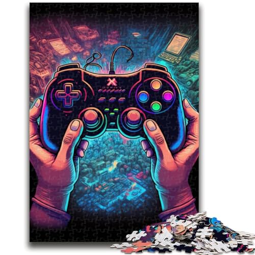 Puzzle für Erwachsene 1000 Neon-Spiel Lernspiele Heimdekoration Lernspiel für Geburtstag, Weihnachten 50x75cm von LYXIANY