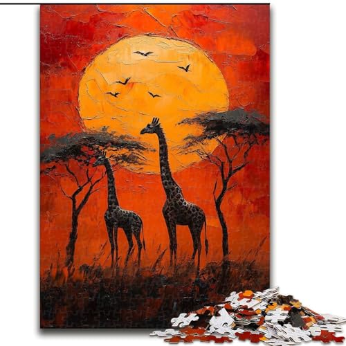 Puzzle für Erwachsene 1000 Teile Afrikanische Tiere, Lernspiele, Heimdekoration, Geburtstagsgeschenk, Geschenke, Wandkunst, 38x26cm Puzzle für Erwachsene 1000 Teile Afrikanische Tiere, Lernspiele, Heimdekoration, Geburtstagsgeschenk, Geschenke, Wandkunst, 38x26cm von LYXIANY