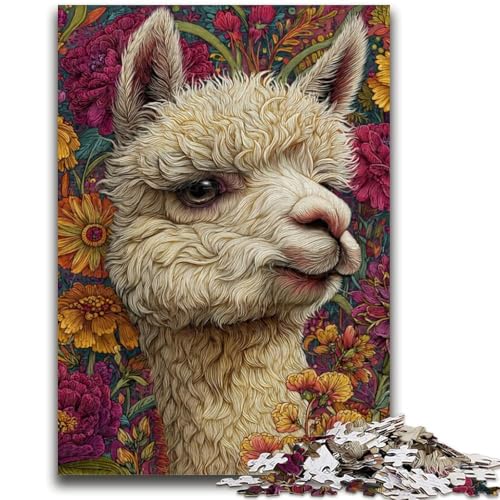 Puzzle für Erwachsene 1000 Teile Alpaka-Kunst für und ab 14 Jahren Mitmachspiel Weihnachtsspiel Geschenke 38x26cm Puzzle für Erwachsene 1000 Teile Alpaka-Kunst für und ab 14 Jahren Mitmachspiel Weihnachtsspiel Geschenke 38x26cm von LYXIANY