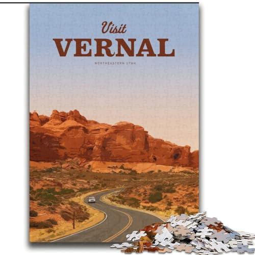 Puzzle für Erwachsene 1000 Teile Besuchen Sie Vernal, Dekomprimierendes intellektuelles Lernspielzeug, Geburtstagsgeschenk, Geschenke 75x100cm von LYXIANY