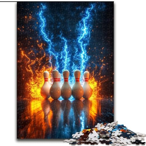 Puzzle für Erwachsene 1000 Teile Bowlingsport, anspruchsvolles Spiel und Familienspiel, Lernspiel zum Geburtstag, Weihnachten, 38x26cm von LYXIANY