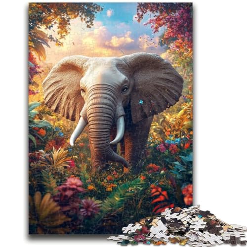 Puzzle für Erwachsene 1000 Teile Dschungelelefant für und ab 14 Jahren Mitmachspiel Weihnachtsspiel Geschenke 50x75cm Puzzle für Erwachsene 1000 Teile Dschungelelefant für und ab 14 Jahren Mitmachspiel Weihnachtsspiel Geschenke 50x75cm von LYXIANY