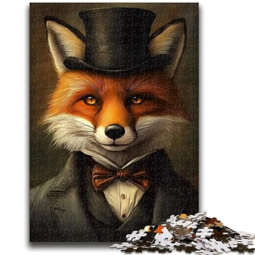 Puzzle für Erwachsene 1000 Teile Fuchs im Anzug Lernspiele DIY-Spielzeug ganze Familie 38x26cm Puzzle für Erwachsene 1000 Teile Fuchs im Anzug Lernspiele DIY-Spielzeug ganze Familie 38x26cm von LYXIANY