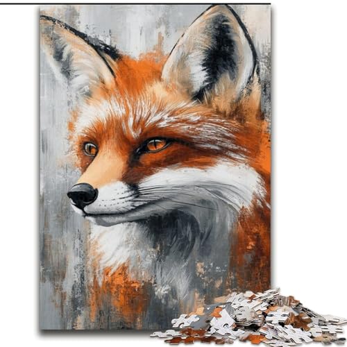 Puzzle für Erwachsene 1000 Teile Fuchstier, anspruchsvolles Spiel und Familienspiel, Lernspiel zum Geburtstag, Weihnachten, 38x26cm von LYXIANY
