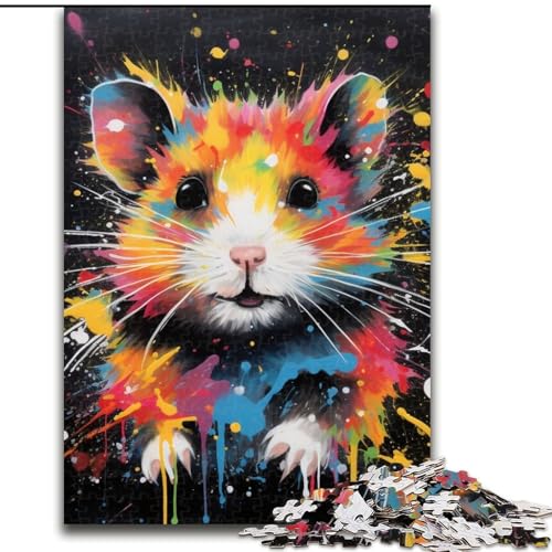 Puzzle für Erwachsene 1000 Teile Hamster 1000-teiliges Puzzle Herausforderndes Denkspiel für Teenager, Spaß am Familienspieleabend 26x38cm Puzzle für Erwachsene 1000 Teile Hamster 1000-teiliges Puzzle Herausforderndes Denkspiel für Teenager, Spaß am Familienspieleabend 26x38cm von LYXIANY