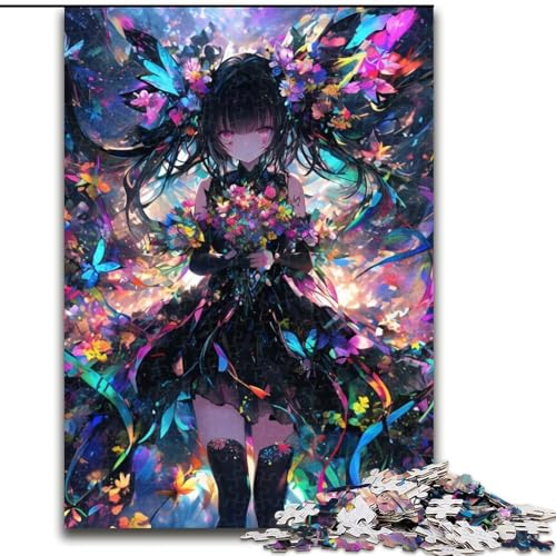 Puzzle für Erwachsene 1000 Teile Japanisches Anime-Mädchen, Spielzeug, Lernspiele, Stressabbau, tolle Geschenke und Spielzeuge (Größe 26x38cm) von LYXIANY