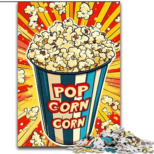 Puzzle für Erwachsene 1000 Teile Popcorn, Lernspiele, Heimdekoration, Lernspiel für Geburtstag, Weihnachten, 50x75cm von LYXIANY