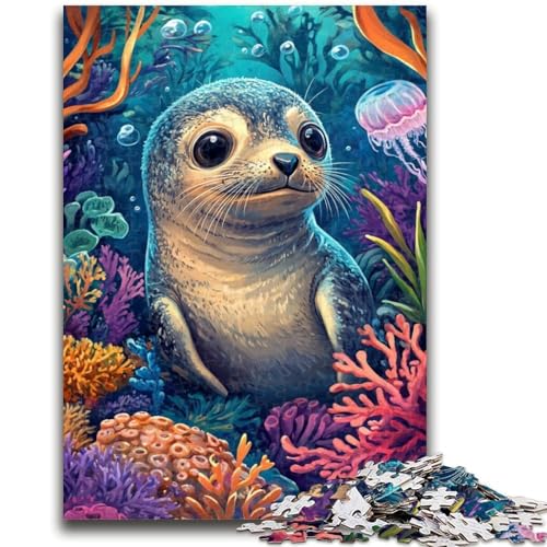 Puzzle für Erwachsene 1000 Teile Seehund für und ab 14 Jahren Mitmachspiel Weihnachtsspiel Geschenke 38x26cm Puzzle für Erwachsene 1000 Teile Seehund für und ab 14 Jahren Mitmachspiel Weihnachtsspiel Geschenke 38x26cm von LYXIANY