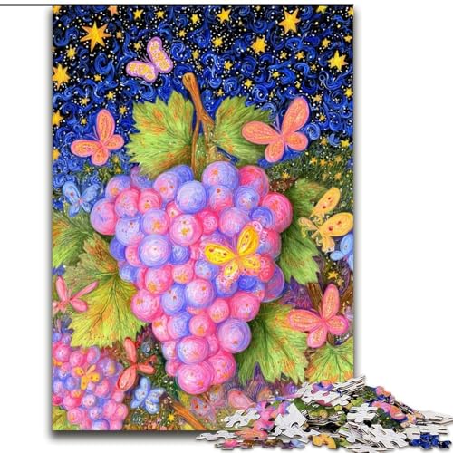 Puzzle für Erwachsene 1000 Teile Traube, Spielzeug, Lernspiele, Stressabbau, tolle Geschenke und Spielzeuge, 26x38cm von LYXIANY
