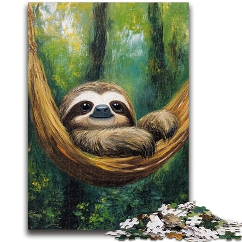 Puzzle für Erwachsene 1000 Teile Waldfaultier für und ab 14 Jahren Mitmachspiel Weihnachtsspiel Geschenke 38x26cm Puzzle für Erwachsene 1000 Teile Waldfaultier für und ab 14 Jahren Mitmachspiel Weihnachtsspiel Geschenke 38x26cm von LYXIANY