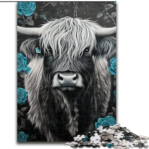 Puzzle für Erwachsene 1000 Teile Yak, Spielzeug, Lernspiele, Stressabbau, einzigartige Heimdekoration und Geschenke (Größe 26x38cm) von LYXIANY