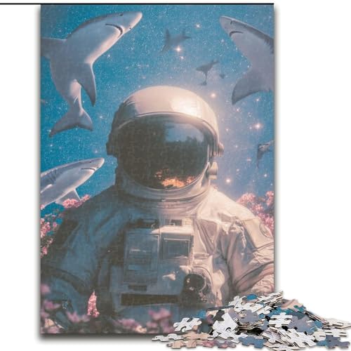 Puzzle für Erwachsene 1000 Weltraumastronauten, geeignet für Personen ab 14 Jahren, Lernspiele, Wichtelgeschenke (Größe 26x38cm) von LYXIANY