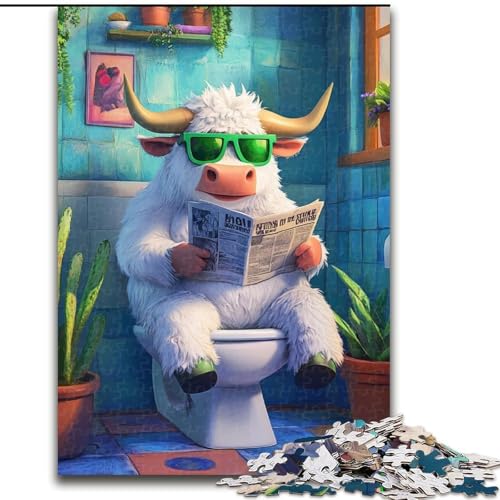 Puzzle für Erwachsene 1000 Yak Go Toilet Puzzle 1000 Teile für Erwachsene für Teenager Anspruchsvolle Spielzeugspiele Größe: 50x75cm Puzzle für Erwachsene 1000 Yak Go Toilet Puzzle 1000 Teile für Erwachsene für Teenager Anspruchsvolle Spielzeugspiele Größe: 50x75cm von LYXIANY