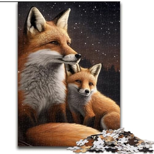 Puzzle für Erwachsene Fantasy Fox Puzzles für Erwachsene Größe: 50x75cm Anspruchsvolles Denkspiel - Entspannendes Spielzeug für Teenager von LYXIANY