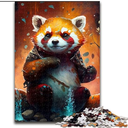 Puzzle für Erwachsene Fantasy-Roter-Panda-Puzzles für Erwachsene, Größe: 50x75cm, anspruchsvolles Denkspiel – entspannendes Spielzeug für Teenager von LYXIANY