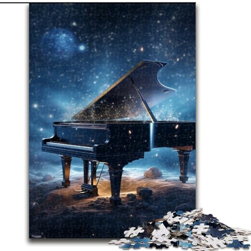 Puzzle für Erwachsene mit 1000 Teilen, Galaxy Piano, unmögliches Puzzle für Erwachsene, Eltern, Partner, Freunde – ab 14 Jahren, Größe 50x75cm von LYXIANY