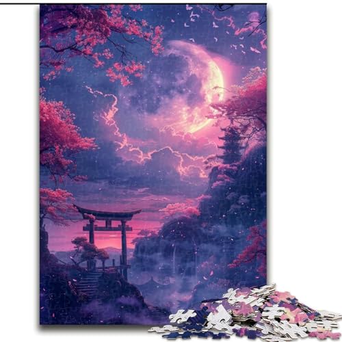 Puzzle für Erwachsene mit 1000 Teilen, Japanisches Torii-Tor, 1000-teiliges Puzzle, Spaß für die ganze Familie, Basteln, perfekt für Geburtstage, Feiertage, Größe 50x75cm von LYXIANY