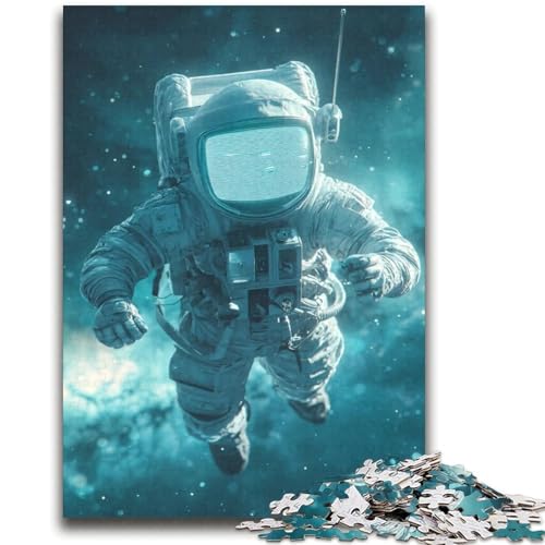 Puzzle für Erwachsene mit 1000 Teilen, schwierig, Weltraum-Astronaut, hilft beim Trainieren des Gehirns, Macht süchtig, fördert die Geduld, tolles Geschenk (38x52cm) von LYXIANY