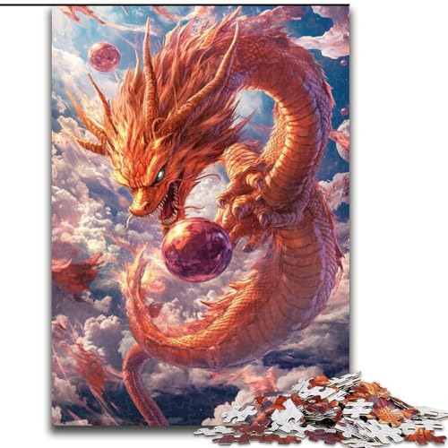 Puzzle für Erwachsene mit 1000 Teilen, schwieriger chinesischer Drache, hilft dem Gehirn beim Trainieren, süchtig machendes Spielzeug, um Geduld und Eltern-Kind-Interaktion zu fördern (Größe 50x75cm) Puzzle für Erwachsene mit 1000 Teilen, schwieriger chinesischer Drache, hilft dem Gehirn beim Trainieren, süchtig machendes Spielzeug, um Geduld und Eltern-Kind-Interaktion zu fördern (Größe 50x75cm) von LYXIANY