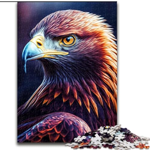 Puzzle für Erwachsene und Jugendliche, 1000 Teile, Adler, Elefantenspielzeug, Denkspiel, Geburtstagsgeschenk, Geschenke, Wandkunst, für Kinder ab 14 Jahren (Größe 50x75cm) von LYXIANY