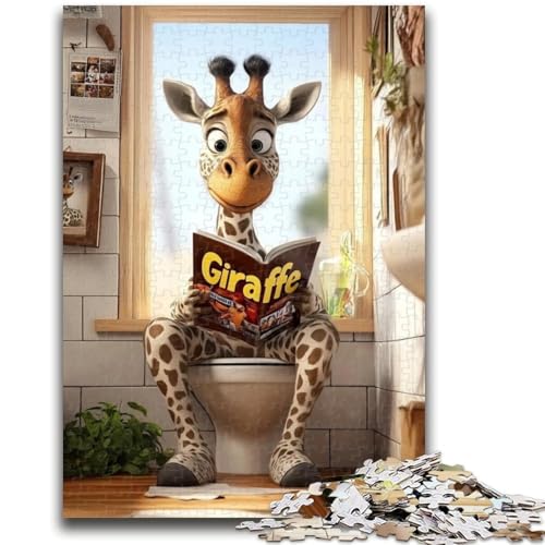 Puzzle für Erwachsene und Jugendliche, 1000 Teile, Giraffe auf der Toilette, Familienspaß für Erwachsene und Jugendliche, ganze Familie, ab 14 Jahren, 26x38cm Puzzle für Erwachsene und Jugendliche, 1000 Teile, Giraffe auf der Toilette, Familienspaß für Erwachsene und Jugendliche, ganze Familie, ab 14 Jahren, 26x38cm von LYXIANY