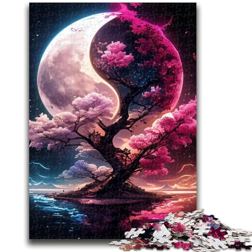 Puzzle für Erwachsene und Jugendliche, 1000 Teile, Yin-Yang-Kirschblütenbaum, Entspannungsspiele, Lernspiel für Geburtstag, Weihnachten, für Kinder ab 14 Jahren, 26x38cm Puzzle für Erwachsene und Jugendliche, 1000 Teile, Yin-Yang-Kirschblütenbaum, Entspannungsspiele, Lernspiel für Geburtstag, Weihnachten, für Kinder ab 14 Jahren, 26x38cm von LYXIANY