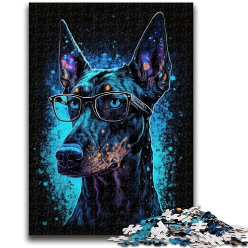 Puzzle für Erwachsene und Jugendliche, Dobermann-Pinscher, ab 14 Jahren, Denkspiel, Weihnachts- und Geburtstagsgeschenke, 50x75cm von LYXIANY
