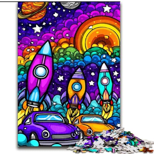 Puzzle für Erwachsene und Jugendliche, Raketen, geeignet für Personen ab 14 Jahren, Lernspiele, Wichtelgeschenke (Größe 50x75cm) von LYXIANY
