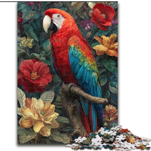 Puzzle für Erwachsene und Teenager, 1000 Teile, Papageienblumen, Herausforderung für die Gehirnintelligenz, süchtig machendes Spielzeug, lustiges Geschenk für Kinder ab 14 Jahren (Größe 26x38cm) Puzzle für Erwachsene und Teenager, 1000 Teile, Papageienblumen, Herausforderung für die Gehirnintelligenz, süchtig machendes Spielzeug, lustiges Geschenk für Kinder ab 14 Jahren (Größe 26x38cm) von LYXIANY