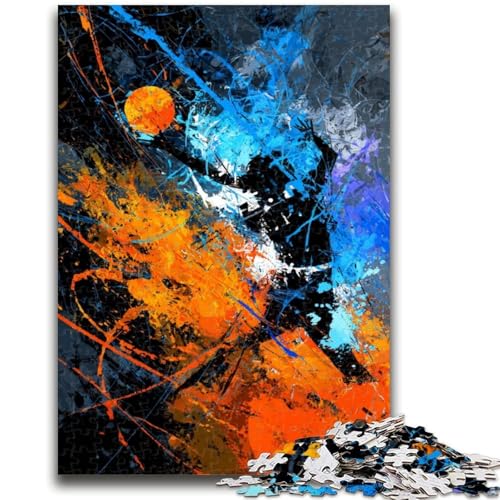 Puzzle für Erwachsene und Teenager, Basketballspieler, ab 14 Jahren, Denkspiel, Weihnachts- und Geburtstagsgeschenke, 50x75cm von LYXIANY