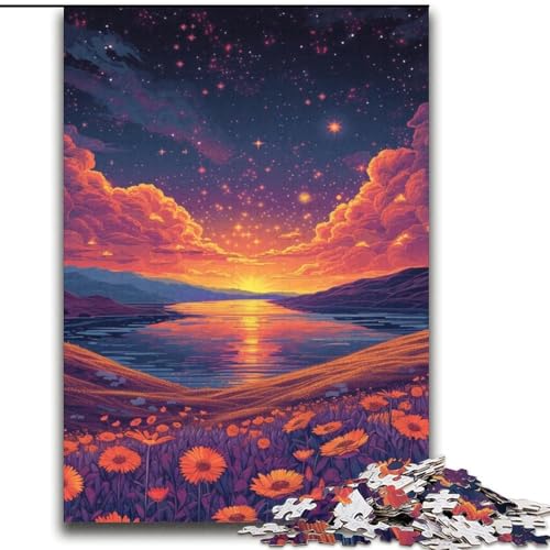 Puzzle für Erwachsene und Teenager, Puzzle „Blumenmeer“, ab 14 Jahren, Denkspiel, Weihnachts- und Geburtstagsgeschenke, 70x100cm von LYXIANY