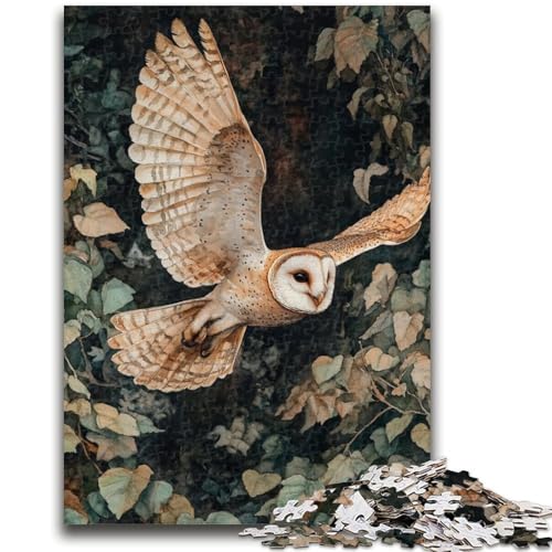 Puzzle für Erwachsene und Teenager, Puzzle „Fliegende Eule“, ab 14 Jahren, Denkspiel, Weihnachts- und Geburtstagsgeschenke, 26x38cm von LYXIANY