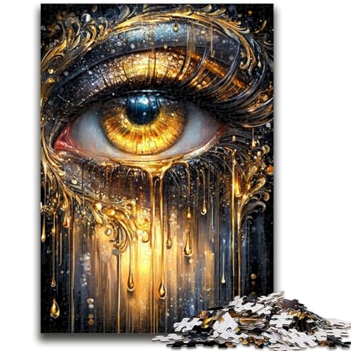 Puzzle für Erwachsene und Teenager, Puzzle „Goldenes Auge“, ab 14 Jahren, Denkspiel, Weihnachts- und Geburtstagsgeschenke, 26x38cm von LYXIANY