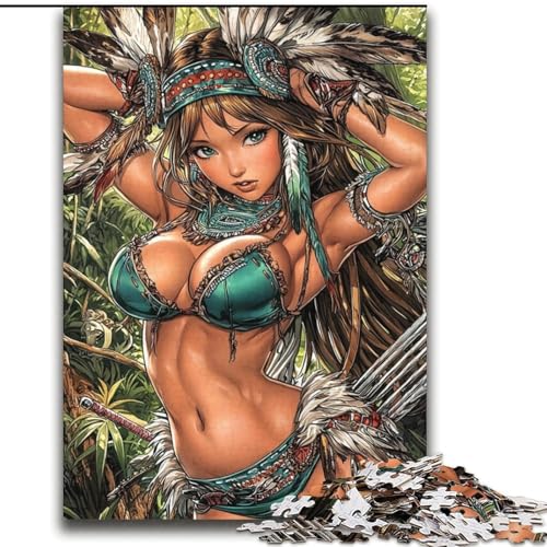 Puzzle für Erwachsene und Teenager, Puzzle „Indianerprinzessin“, ab 14 Jahren, Denkspiel, Weihnachts- und Geburtstagsgeschenke, 70x100cm Puzzle für Erwachsene und Teenager, Puzzle „Indianerprinzessin“, ab 14 Jahren, Denkspiel, Weihnachts- und Geburtstagsgeschenke, 70x100cm von LYXIANY