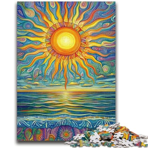 Puzzle für Erwachsene und Teenager, Puzzle „Sonnenaufgang über dem Ozean“, für Kinder ab 14 Jahren, Denkspiel, Weihnachts- und Geburtstagsgeschenke, 50x75cm von LYXIANY