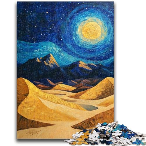 Puzzle für Erwachsene und Teenager, Puzzle „Wüstennachthimmel“, ab 14 Jahren, Denkspiel, Weihnachts- und Geburtstagsgeschenke, 50x75cm von LYXIANY